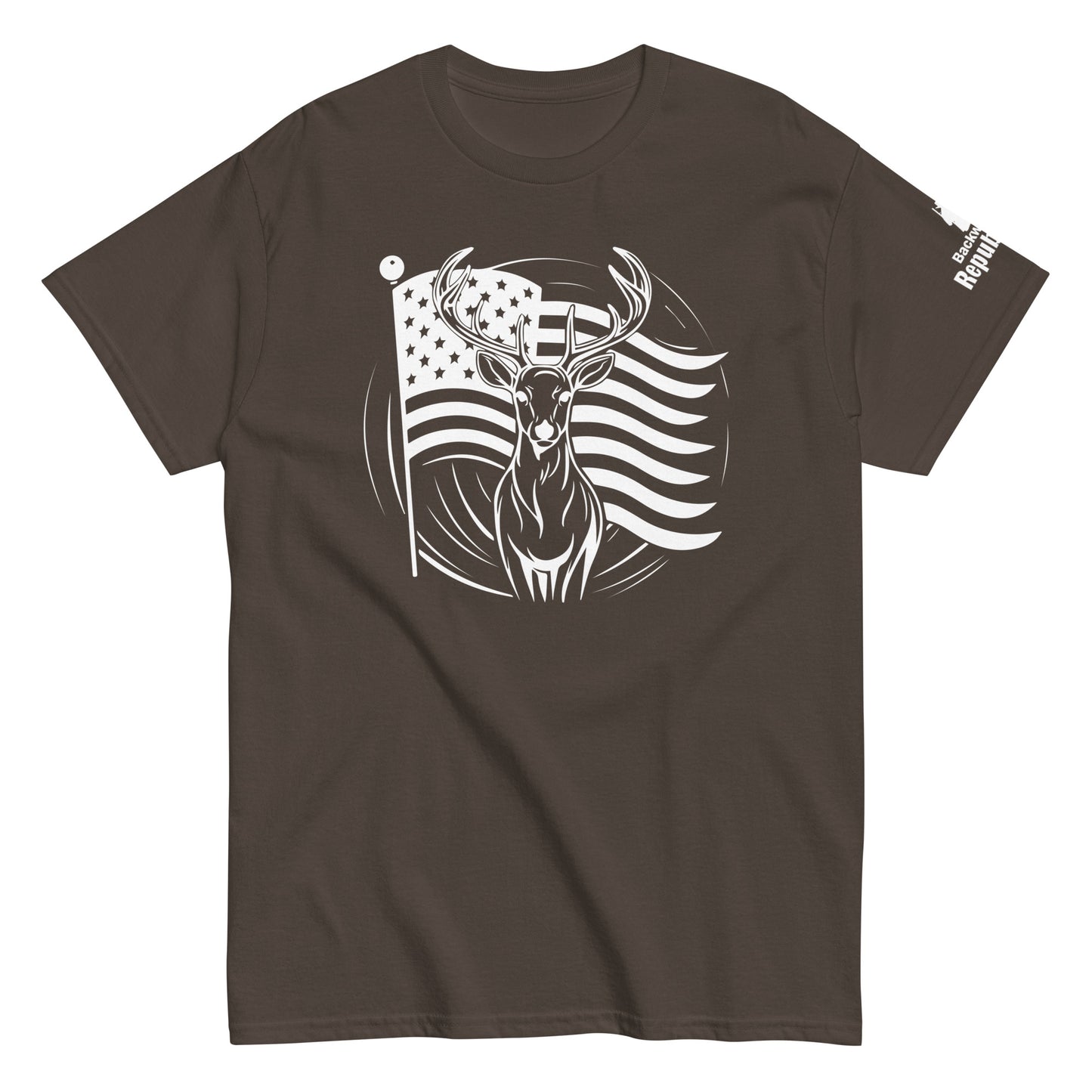 Patriotic Deer Shirt | Deer Season Shirt | USA Flag Deer Graphic Tee | Deer with Flag Shirt | American Pride Shirt | Hunting Trip Tee