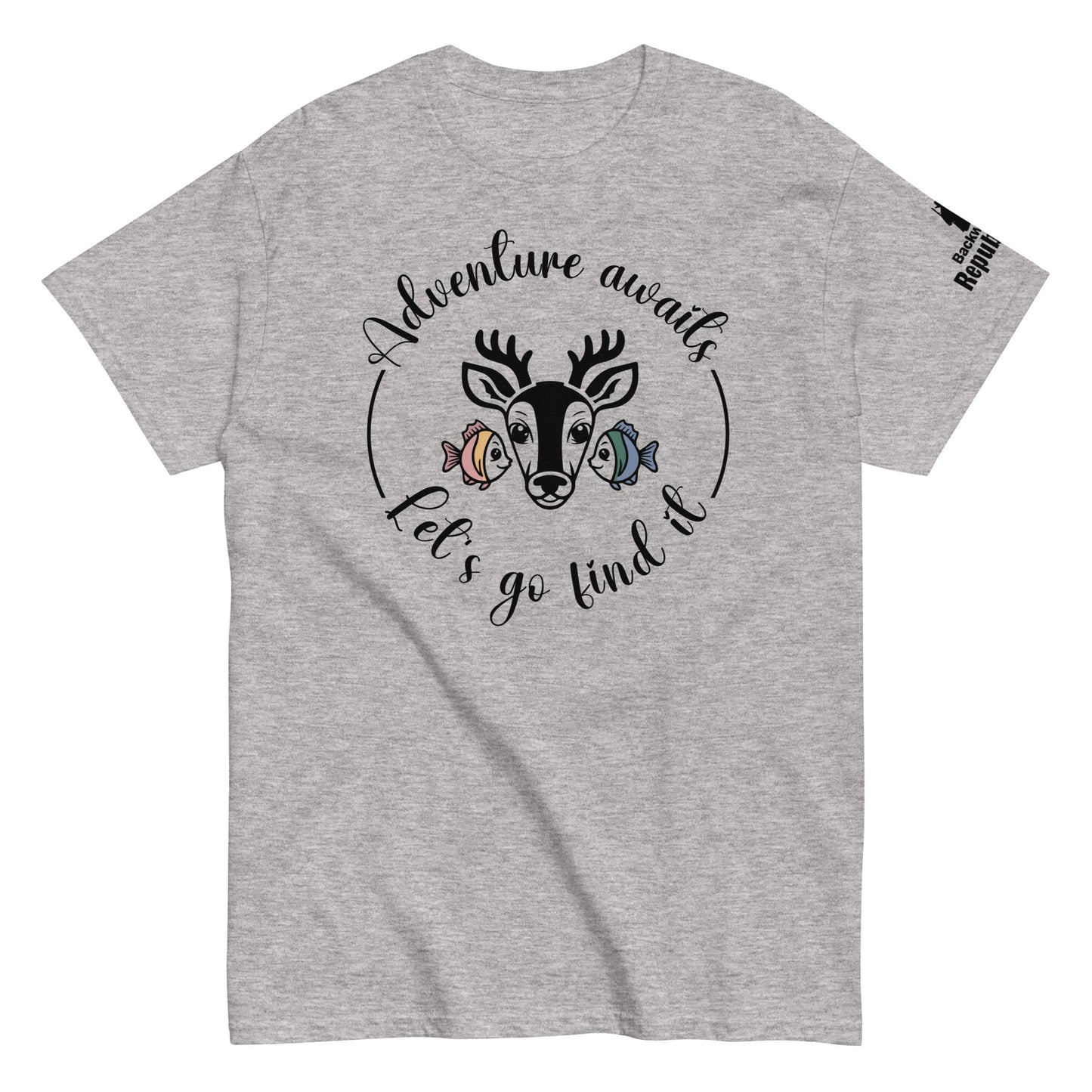 Adventure Awaits Shirt | Wildlife Fishing Tee | Hunting Life Shirt | Everyday Hiking Tee | Fishing Trip Shirt | Outdoor Camping Tee